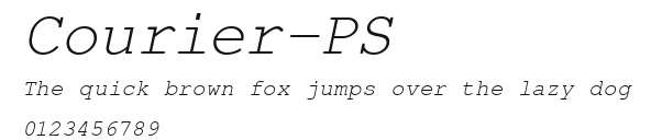 Courier-PS Preview