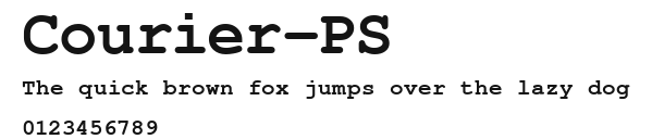 Courier-PS Preview