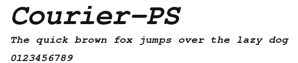 Courier-PS Preview