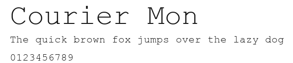 Courier Mon Preview