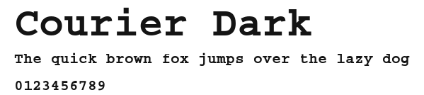 Courier Dark Preview