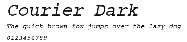 Courier Dark Preview
