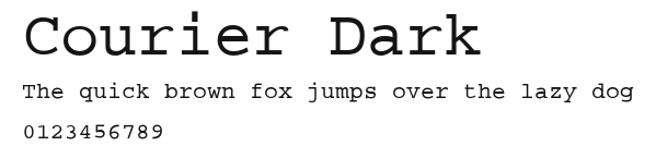 Courier Dark Preview
