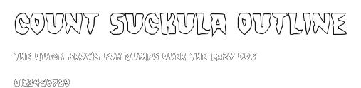 Count Suckula Outline Preview