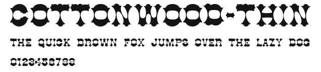 Cottonwood-Thin Preview