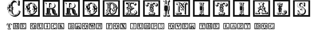 CorrodetInitials Preview
