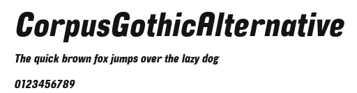 CorpusGothicAlternative Preview