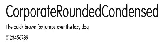 CorporateRoundedCondensed Preview