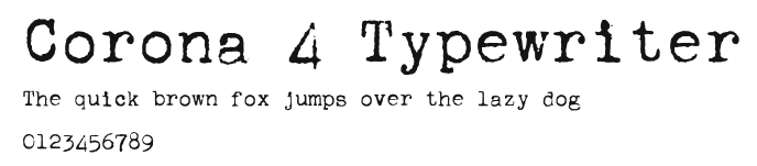 Corona 4 Typewriter Preview