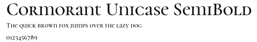 Cormorant Unicase SemiBold Preview