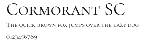 Cormorant SC Preview