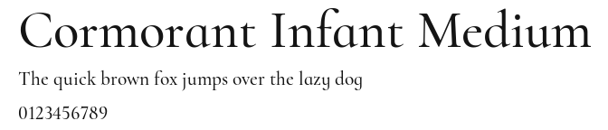 Cormorant Infant Medium Preview