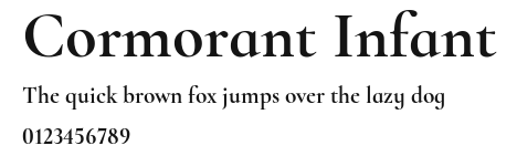 Cormorant Infant Preview