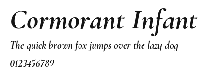 Cormorant Infant Preview