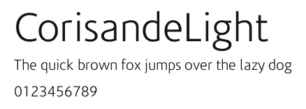CorisandeLight Preview