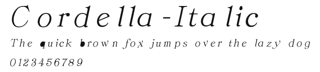 Cordella-Italic Preview