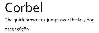 Corbel Preview