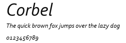 Corbel Preview
