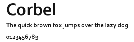 Corbel Preview