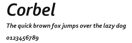 Corbel Preview
