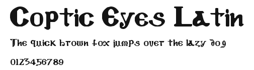 Coptic Eyes Latin Preview