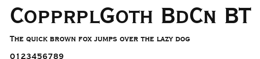 CopprplGoth BdCn BT Preview