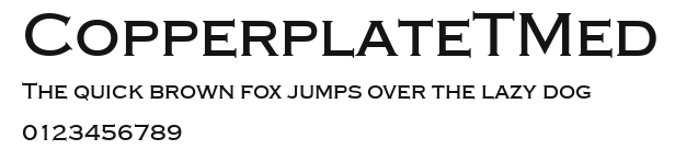 CopperplateTMed Preview