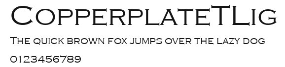 CopperplateTLig Preview
