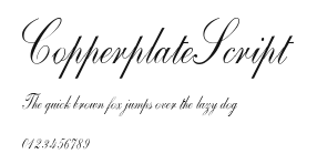 CopperplateScript Preview