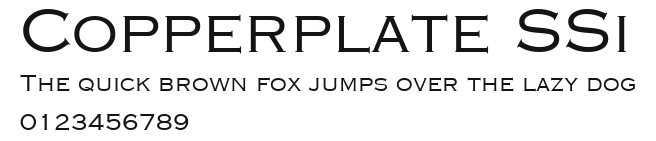Copperplate SSi Preview