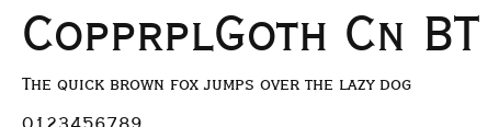 CopprplGoth Cn BT Preview