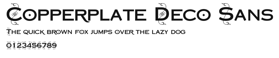 Copperplate Deco Sans Preview