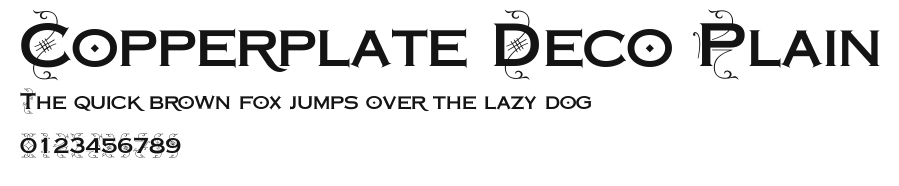 Copperplate Deco Plain Preview