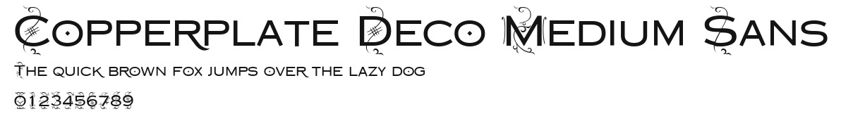 Copperplate Deco Medium Sans Preview