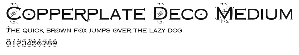 Copperplate Deco Medium Preview