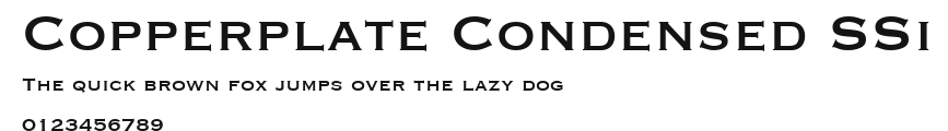 Copperplate Condensed SSi Preview