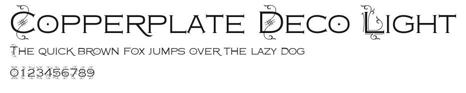 Copperplate Deco Light Preview