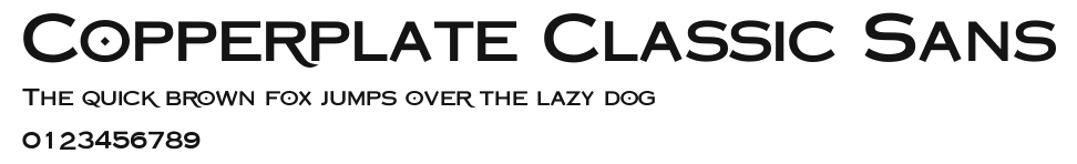 Copperplate Classic Sans Preview