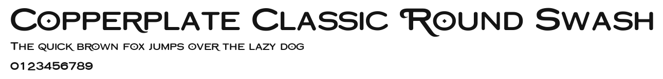 Copperplate Classic Round Swash Preview
