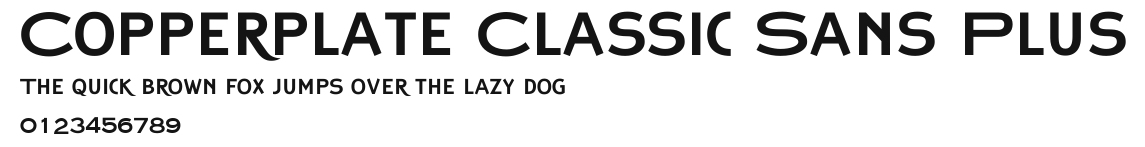 Copperplate Classic Sans Plus Preview