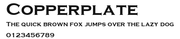 Copperplate Preview