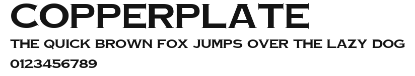 Copperplate Preview