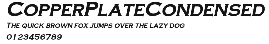 CopperPlateCondensed Preview