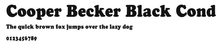 Cooper Becker Black Cond Preview