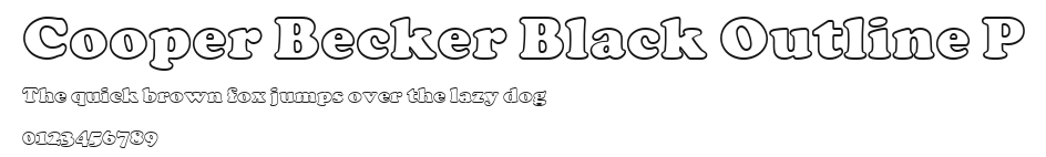 Cooper Becker Black Outline P Preview