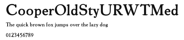 CooperOldStyURWTMed Preview