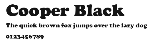 Cooper Black Preview