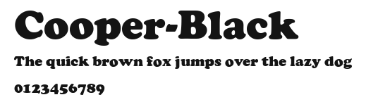 Cooper-Black Preview