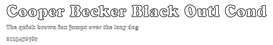 Cooper Becker Black Outl Cond Preview