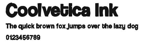 Coolvetica Ink Preview